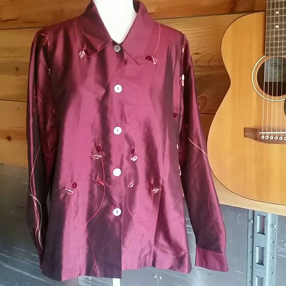 Coldwater Creek Silk Jacket